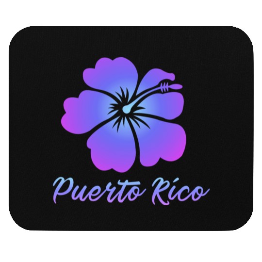 Puerto Rico Hibiscus Mouse Pads