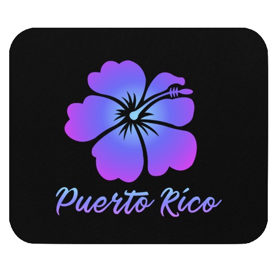 Puerto Rico Hibiscus Mouse Pads