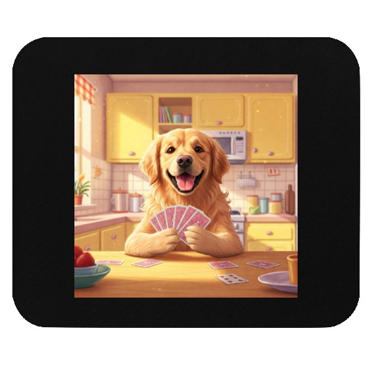 card game dog Mouse Pads