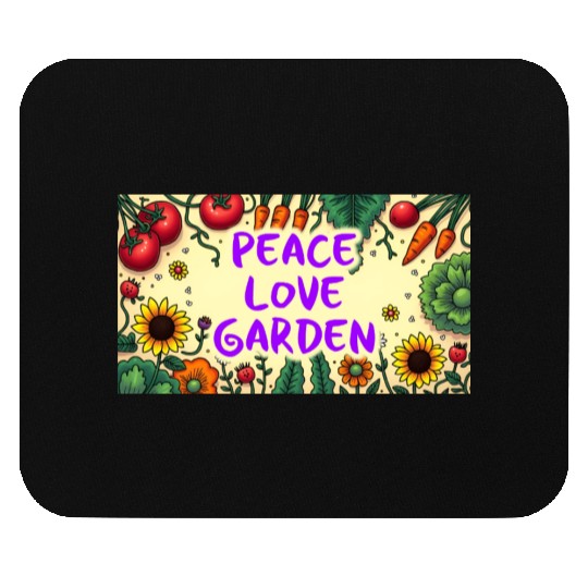 Peace, Love, Garden Mouse Pads