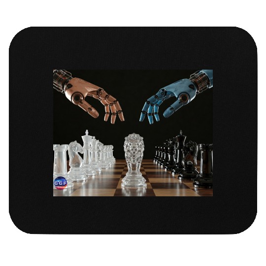Crystal Robotic Chess Clash Mouse Pads