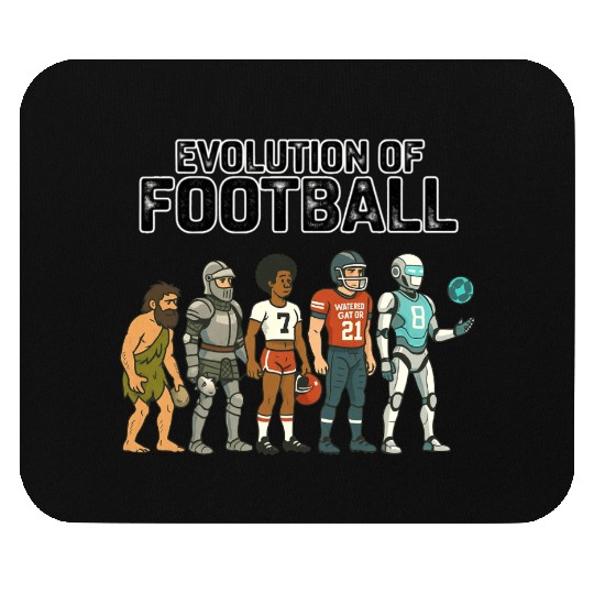 Football Evolution Timeline for Draft and Game Day Mouse Pads