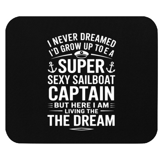 Sexy Sailboat Captain Beach Adventure Summer Mouse Pads
