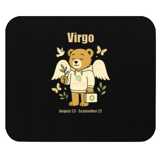 Virgo Bear Mouse Pads