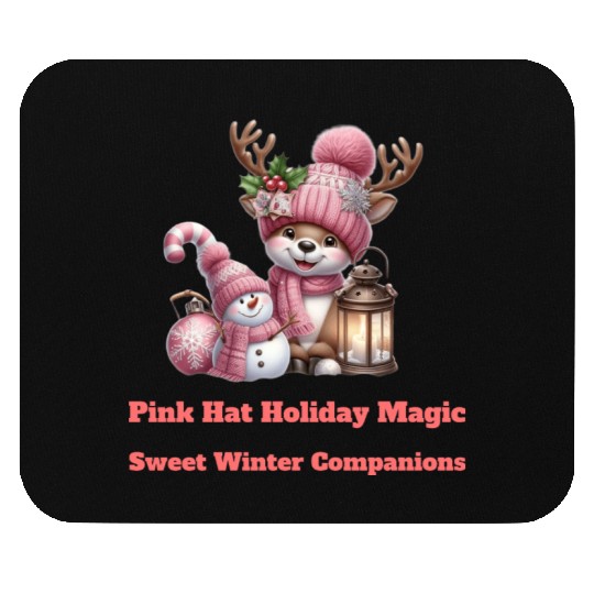 A Pink Winter Wonderland Mouse Pads