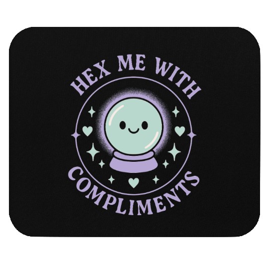 Wholesome Goth Humor Cute Creepy Mental Health Mouse Pads
