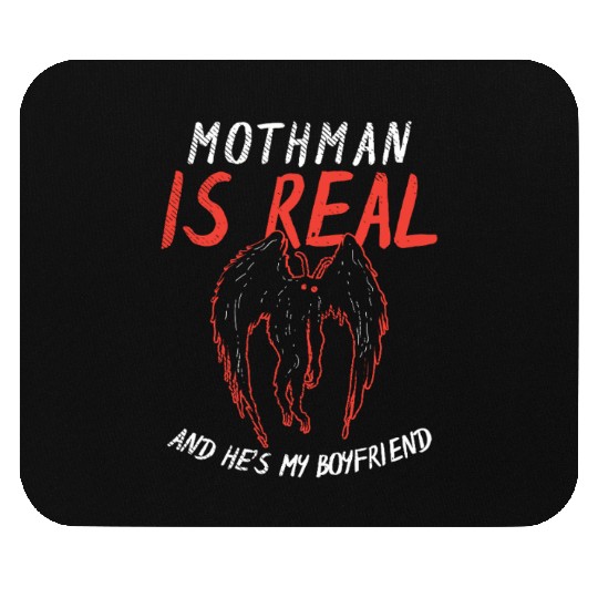 Mothman Is My Boyfriend For Cryptid Lover Mouse Pads