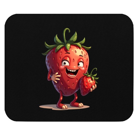 Funny Strawberry Strawberries Fruits Mouse Pads