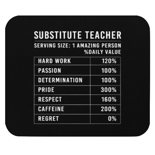 Substitute Teacher School Day Mouse Pads