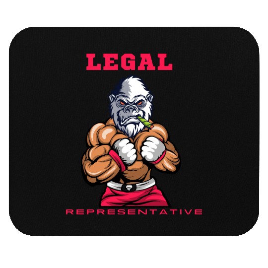 Legal Representative Boxing Gorilla – Power & Jus Mouse Pads