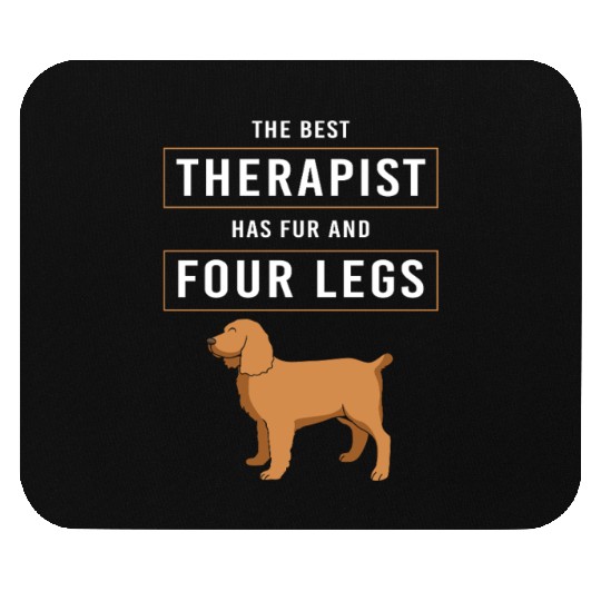 Therapy Dog Therapist Doggie School Mouse Pads