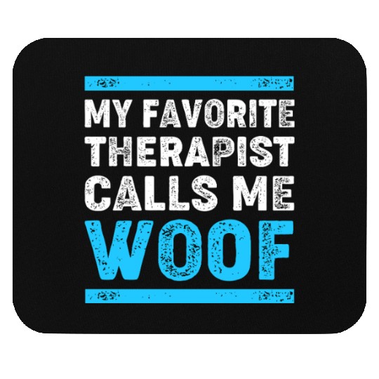 Therapy Dog Lover Psychology Mouse Pads