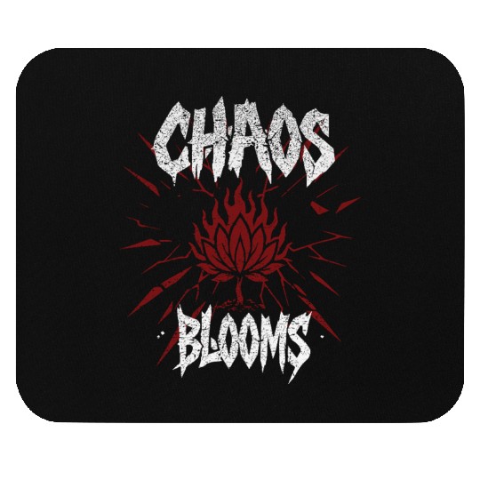 Lotus Flame Spiritual Rock Mouse Pads