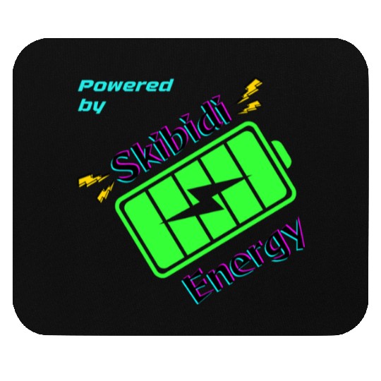 Powered by Skibidi Energy Meme Mouse Pads
