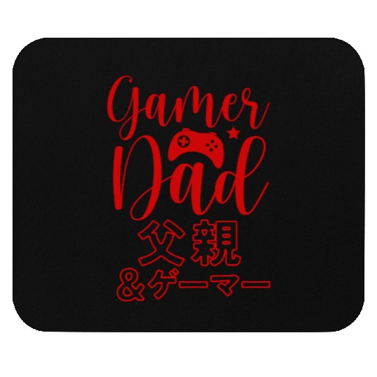 Gamer Dad Script Red Mouse Pads