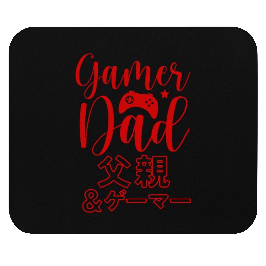 Gamer Dad Script Red Mouse Pads