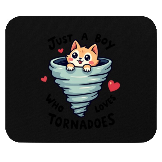 Just A Boy Who Loves Tornadoes Storm Meteorologist Mouse Pads