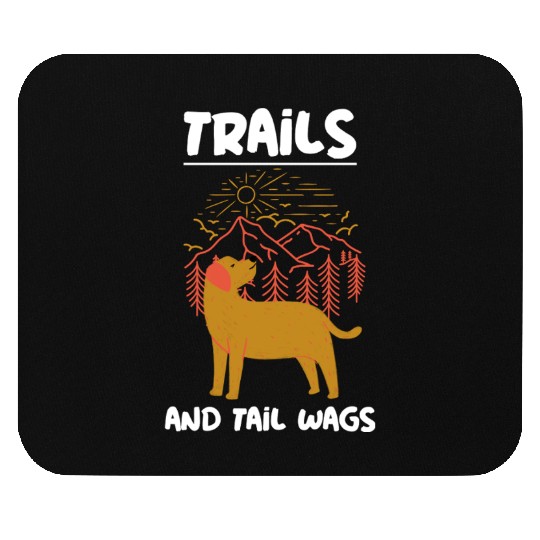Trails and tail Wags Labrador Retriever Mouse Pads