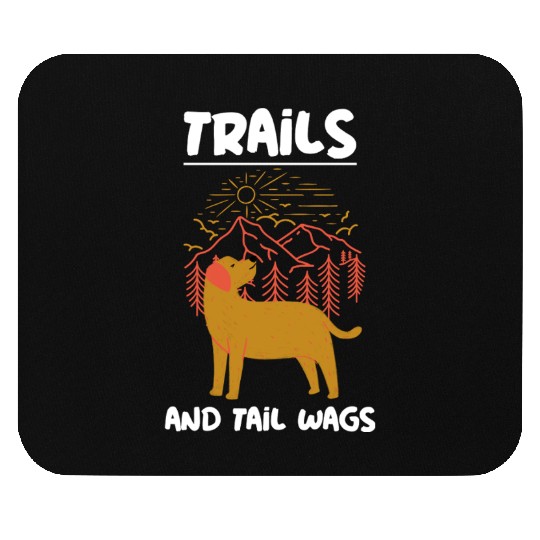 Trails and tail Wags Labrador Retriever Mouse Pads