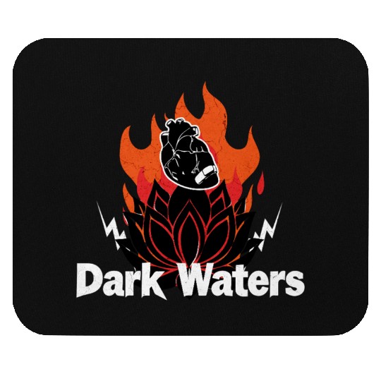 Black Lotus Fire Rock Mouse Pads