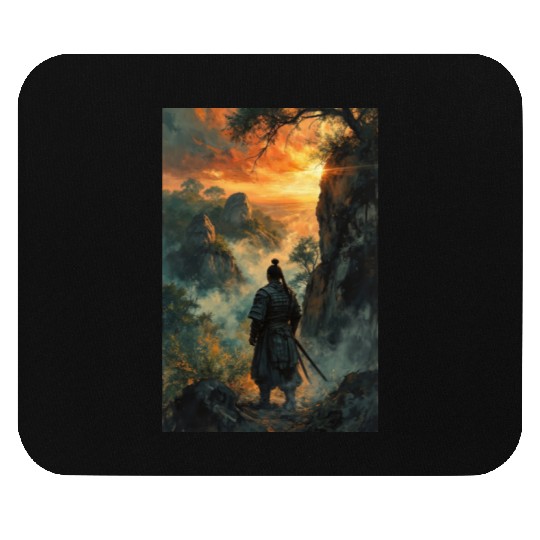 Twilight Ronin Solitude at the Edge Mouse Pads