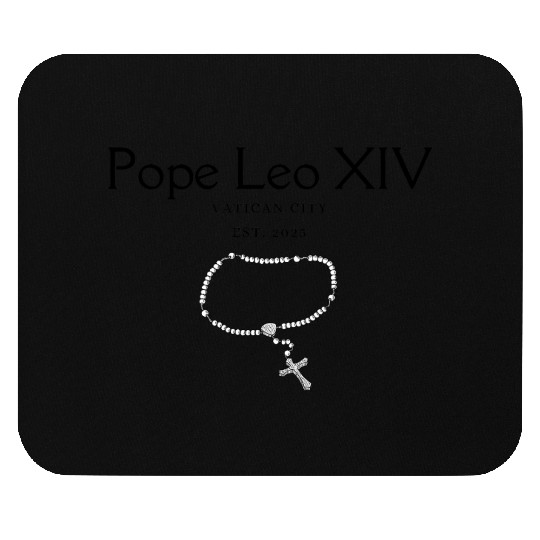 Pope Leo XIV Vatican City Est. 2025 – Rosary Faith Mouse Pads