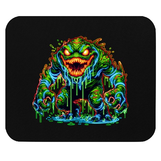 Neon Swamp Beast – Toxic Terror Mouse Pads