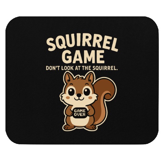 Funny Squirrel Game Meme Mouse Pads