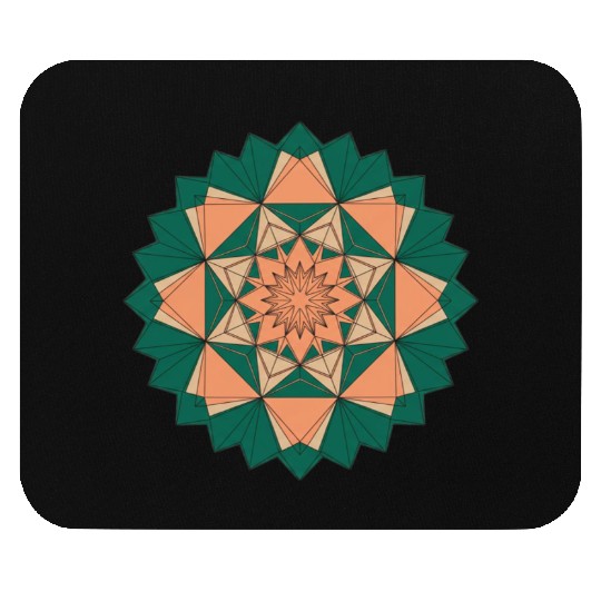 Abstract Starburst Mandala Mouse Pads