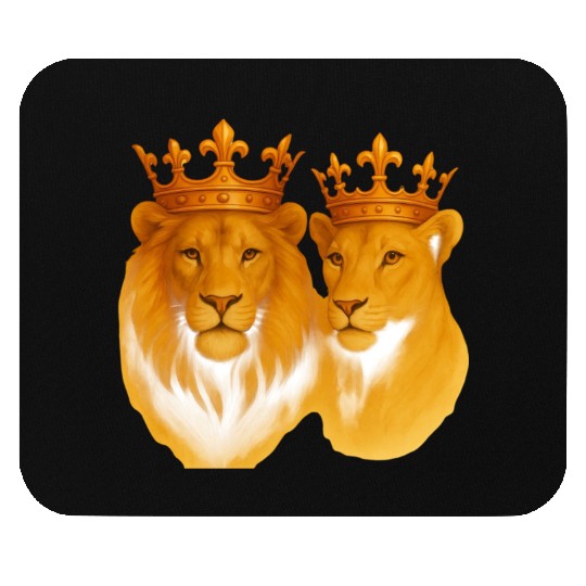 Royal Bond: The King & Queen of the Wild Mouse Pads