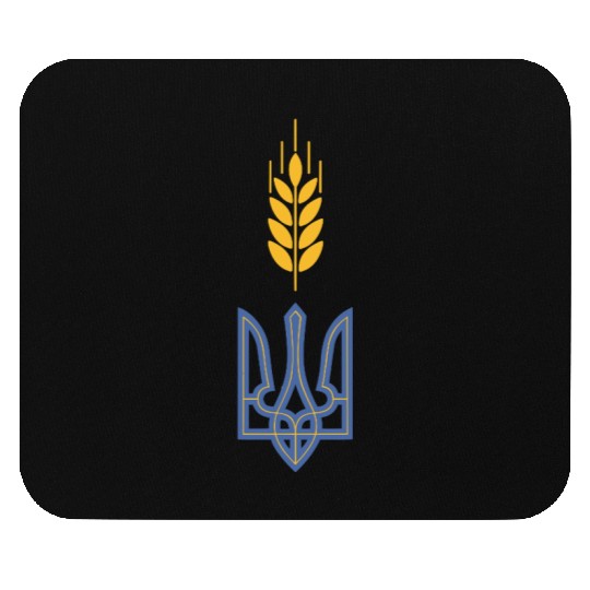 Ukraine Trident Wheat Symbol Ukrainian Heritage Mouse Pads