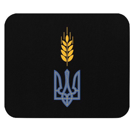 Ukraine Trident Wheat Symbol Ukrainian Heritage Mouse Pads