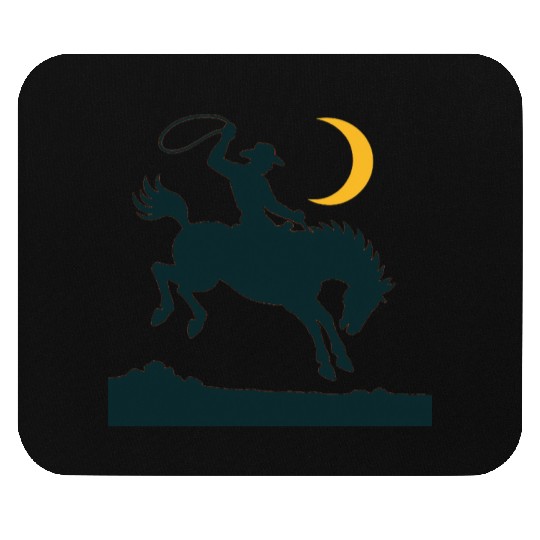 Wild West Night Cowboy Mouse Pads