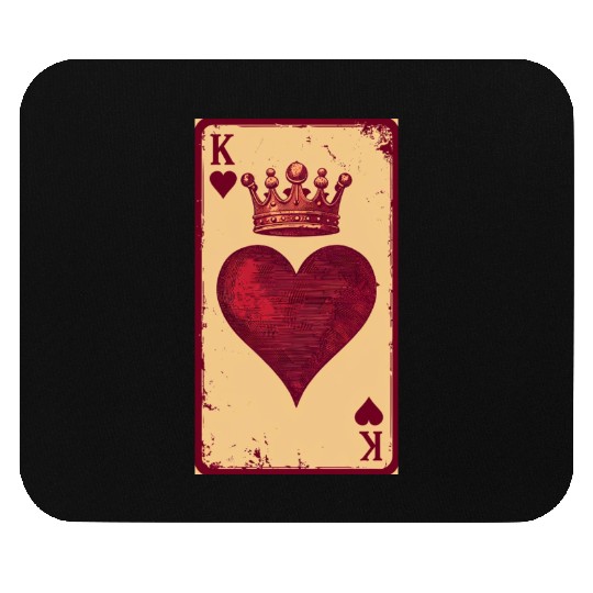 Vintage King of Hearts Mouse Pads