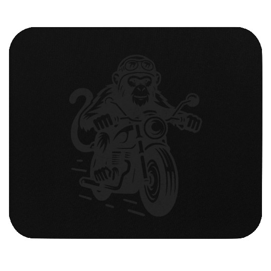 Moto Monkey Madness – Retro Biker Ape Design Mouse Pads