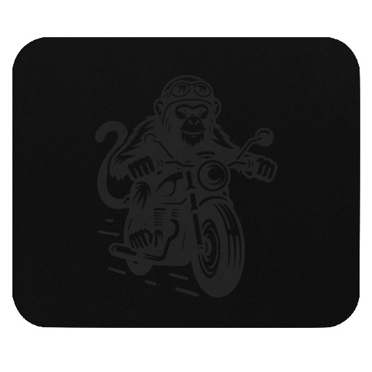 Moto Monkey Madness – Retro Biker Ape Design Mouse Pads