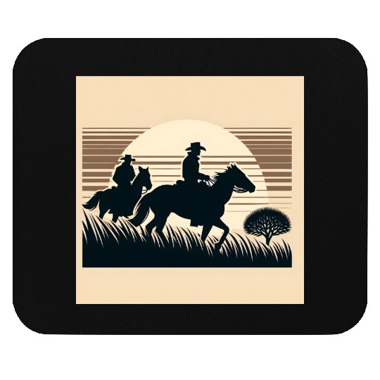 Prairie Cowboy Adventure Mouse Pads