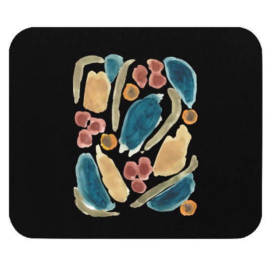 Pastel Abstract Watercolor Shapes Mouse Pads