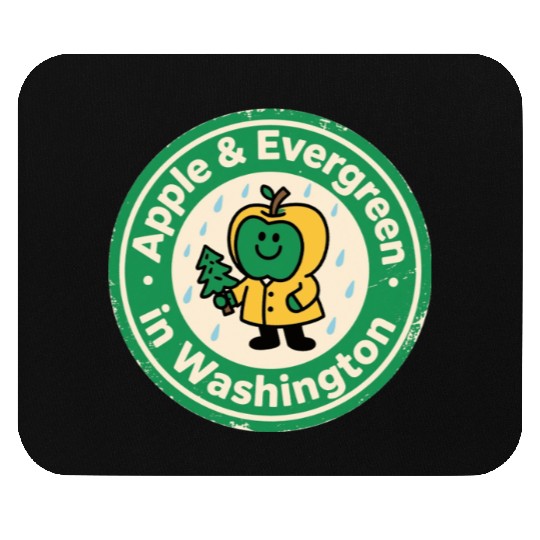 Pacific Northwest Charm Washington Vintage Apple Mouse Pads