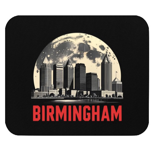 Birmingham City Albm Skyline Full Moon Mouse Pads