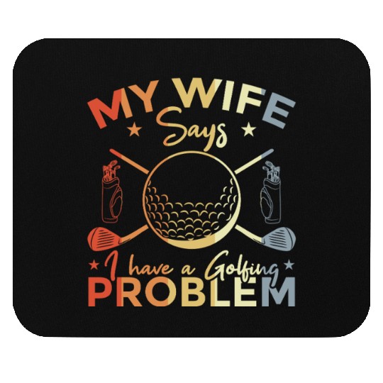 Funny Golf Quote Mouse Pads