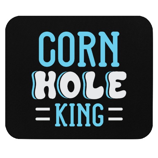 Cornhole King Distressed Badge Mouse Pads