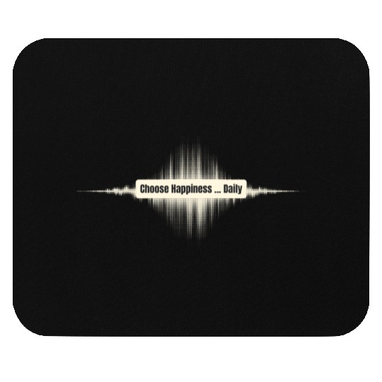Choose Happiness Soundwave - Music Therapy Gift Mouse Pads