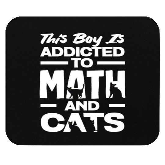 Math Teacher Addicted To Math And Cats Mouse Pads
