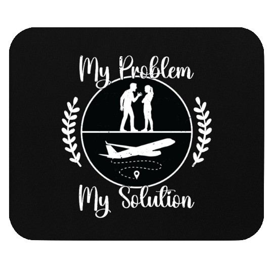 Flight Instructor My Problem My Pictogram Mom Dad Mouse Pads