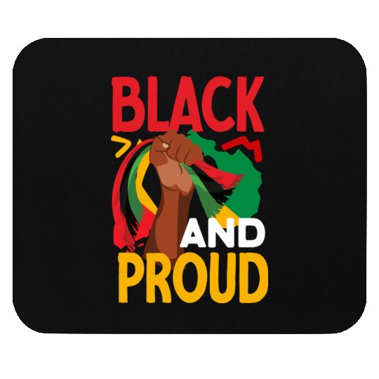 Juneteenth Black And Proud Mouse Pads