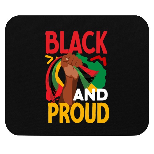 Juneteenth Black And Proud Mouse Pads