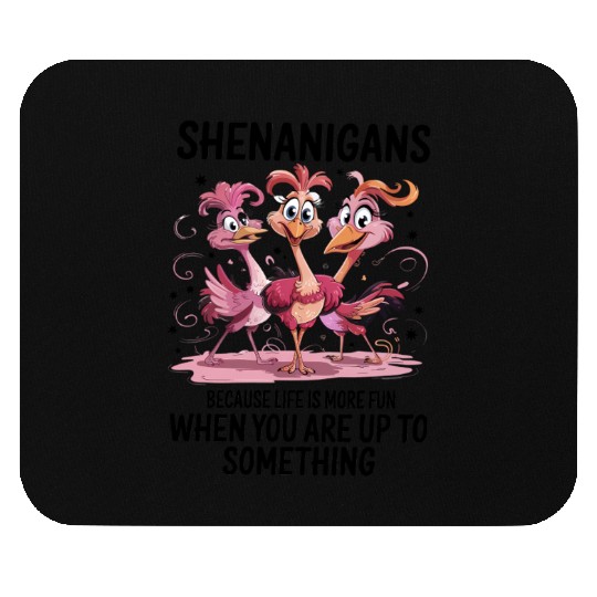 Funny Bird Squad Mouse Pads