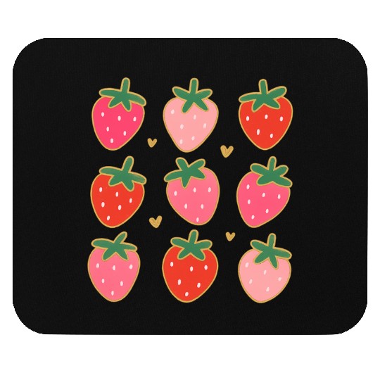 Strawberry Coquette Summer Vacation Mouse Pads