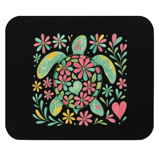 Summer Vacation Sea Turtle Mouse Pads